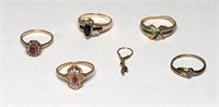 Gold Rings with Marks