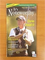 Charles Howell III signed It's Noteworthy Magazine