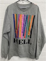 Custom “Hell” Crew Neck Sweater 2XL