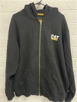 Caterpillar Full Zip Fleece Lined Sweatshirt 2XL