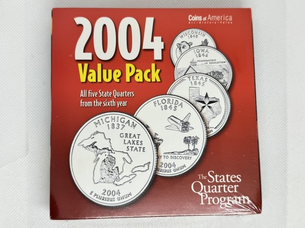 The State Quarters Program Sealed 2004