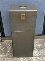 Vintage Metal File Case Cabinet 12.5"x10”x30”