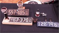 Two 1931 and a 1926 Illinois license plates