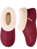 (9/10) Women's Micro Suede Memory Foam Slippers