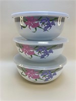Metal Bowls with Lids