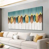 Colorful Abstract Leaves Pictures Canvas Waterproo