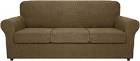 MAXIJIN 4 Piece Extra Large Couch Covers for 3 Cus