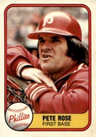 1981 Fleer #1 Pete Rose ex