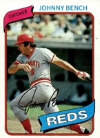 1980 Topps #100 Johnny Bench vg