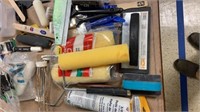 assortment of new painting supplies