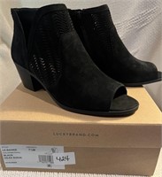 New - Lucky Open Toe Ankle Boot