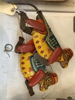 (2) Early Tin Litho String Toys