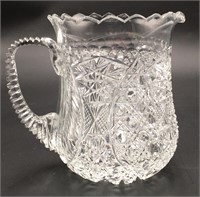 Crystal Glass Vase/Pitcher Signed