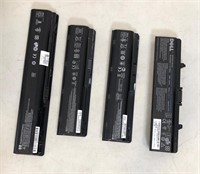 4 Pcs Assorted Computer Battery