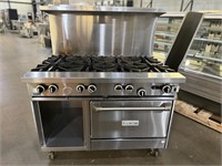 Garland 8 Burner Gas Range w/Convection Oven