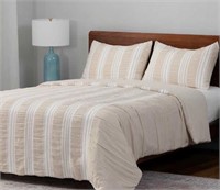 Berkshire Life Waffle Stripe Comforter King Set$50