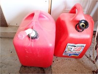 (2) PLASTIC GAS CANS