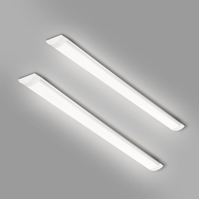 colmeguna 2 Packs 3FT LED Batten Light, Ultra-Thin
