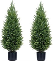 ECOLVANT Two 3ft Artificial Topiary Trees