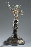 Erte (1892-1990) bronze, La Jalousie. c. 1983.