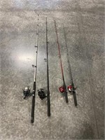 4 Fishing Poles