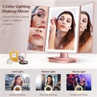 Lighted Makeup Mirror with 3 Color Lighting