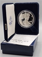 2003 W U.S. Silver Proof Eagle - Box & COA