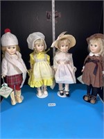Effanbee’s Four Seasons Dolls on stands