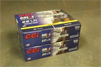 (600) RNDS CCI 22LR Mini Mag 36GR HP Ammo