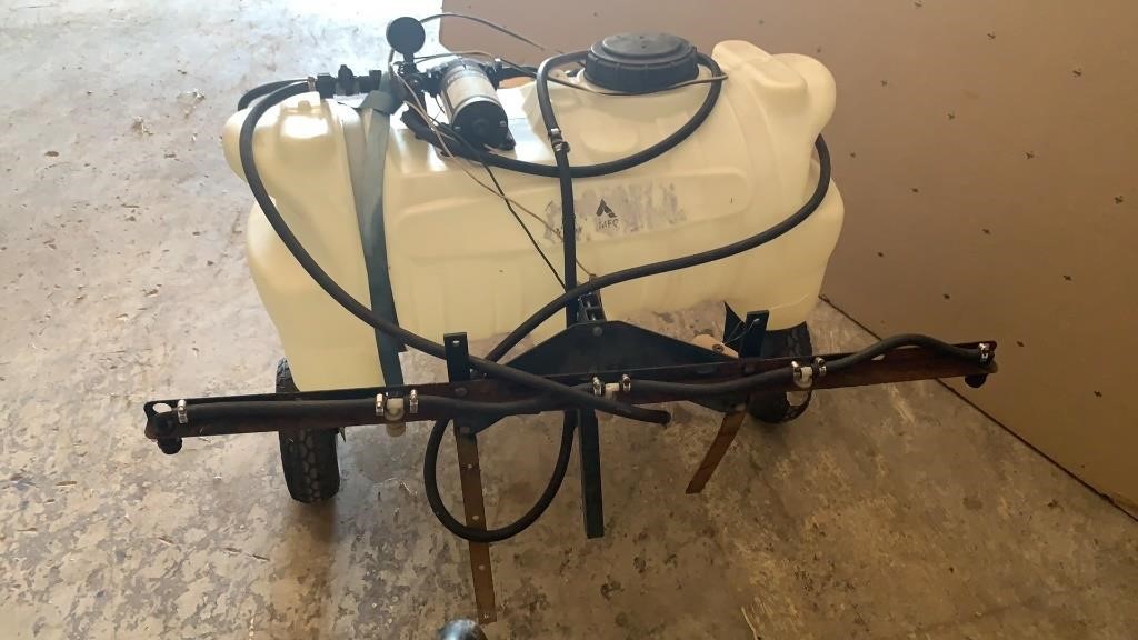 25 Gal. Tow Behind Battery Operated Sprayer