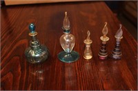 Egyptian Hand Blown Glass Perfume Bottles