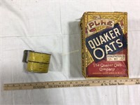 Empty Quaker Oats cardboard box, LeMars IA sifter