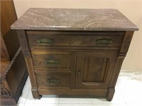MARBLETOP COMMODE