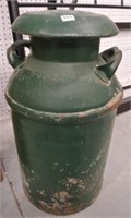 Antique Dairy Can w/Lid