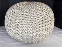 Knitted Poof Ottoman