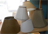 Lot of 6 Assorted Lamp Shades 6" - 11" T