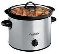 Crock-Pot Small 3 Quart Round Manual Slow Cooker,