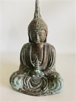 Old Thai Ayutthaya Seated Bronze Buddha