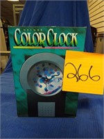 Deluxe Color clock with liquid motion