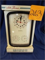 Seth Thomas weather wall clock with t