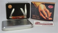 Case XX Penny Set knife with tin