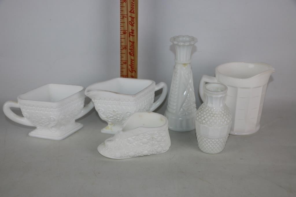 Milk Glass Lot