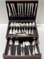Wm. Rogers Silver Plate Flatware Service For 16