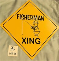 Fisherman Xing Sign