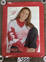 .18x24 Belle Tires 75th Ann. Red Wings Poster