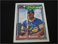 1992 TOPPS MANNY RAMIREZ AUTOGRAPHED RC