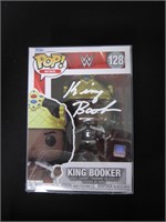 King Booker Signed Funko Pop COA Pros