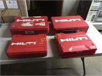 4 Hilti Tool Cases - Empty