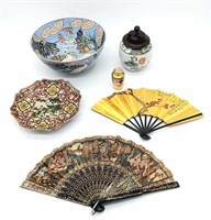 Collection of Chinese Porcelains & Fans