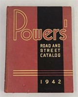 Powers Road & Street Catalog 1942 Hardback